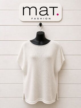 mat. WHITE KNIT TUNIC – SIZE L/XL